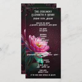 Elegant Lotus Wedding Einladung | floral kosmisch