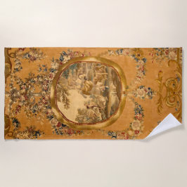 Elegant Louis XV Petite Fille Floral Strandtuch