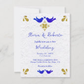 Elegant Love Birds Mexican Wedding Einladung (Vorderseite)