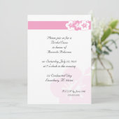 Elegant Luau Thema Einladungen Rosa (Stehend Vorderseite)