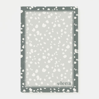 Elegant Lunaria Monogram Personalized Post-it Klebezettel