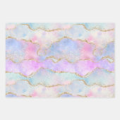 Elegant Luxe Agate | Gorgeous Pastel Watercolor Geschenkpapier Set (Vorderseite 2)