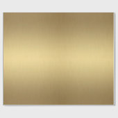 Elegant Luxe Metallic Gold Geschenkpapier (Flach)