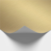 Elegant Luxe Metallic Gold Geschenkpapier (Ecke)