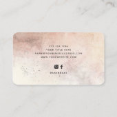 Elegant Luxe Natural Auburn Earth Tones und Skript Visitenkarte (Rückseite)