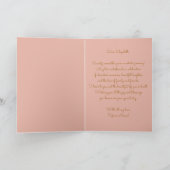 Elegant Luxuriöse Gold und Soft Pink 70. Geburtsta Karte (Innenseite)