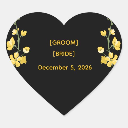 Elegant Luxury Envelope Seal Template Herz-Aufkleber (Vorderseite)