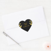 Elegant Luxury Envelope Seal Template Herz-Aufkleber (Umschlag)