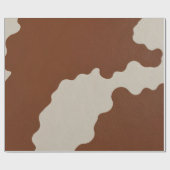 Elegant Luxury Faux Cow Leather Popular Collection Geschenkpapier (Flach)