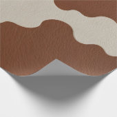 Elegant Luxury Faux Cow Leather Popular Collection Geschenkpapier (Ecke)