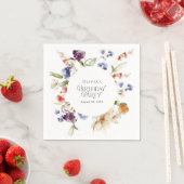 Elegant Luxury Floral Birthday Party for Her Serviette (Beispiel)