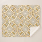 Elegant Luxury Geometric  Sherpadecke (Vorderseite (Horizontal))