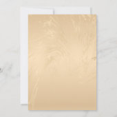 Elegant Luxury Gold Marbled Wedding Einladung (Rückseite)