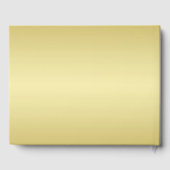Elegant Luxury Gold Verzierte Hochzeit Gästebuch (Rückseite)