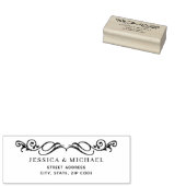 Elegant Luxury Gold Verzierte Hochzeit Gummistempel (Stempel)