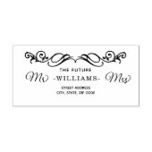 Elegant Luxury Gold Verzierte Hochzeit Gummistempel (Prägung)