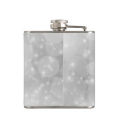 Elegant Luxury Imitate Glitzer Bokeh Flachmann (Rückseite)