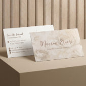 Elegant Luxury Modern Professional Floral QR Code Visitenkarte