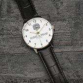 Elegant Luxury  monogram initials names Armbanduhr