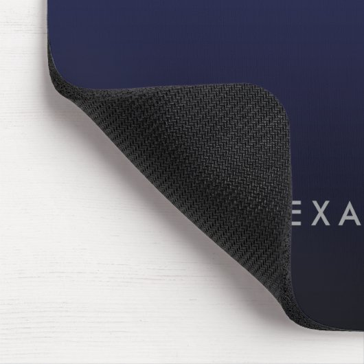 Elegant Luxury Navy Blue Silver Mousepad (Ecke)