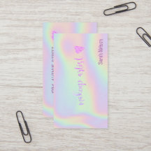 Elegant Luxury Pink Sweet Holographi