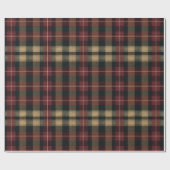 Elegant Luxury Plaid Holiday Wrapping Paper Geschenkpapier (Flach)
