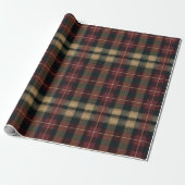 Elegant Luxury Plaid Holiday Wrapping Paper Geschenkpapier (Ungerollt)