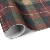 Elegant Luxury Plaid Holiday Wrapping Paper Geschenkpapier (Rolleneckpunkt)