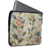 Elegant Luxury Roses Pattern Throw Pillow  Laptopschutzhülle (Vorne Rechts)