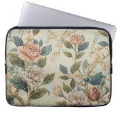 Elegant Luxury Roses Pattern Throw Pillow  Laptopschutzhülle (Vorderseite)