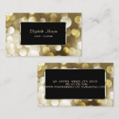 Elegant Luxury Stylish,Bokeh Visitenkarte (Vorne/Hinten)