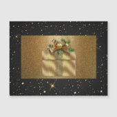 Elegant,Luxus,Gold Glitzer,Weihnachtsschachtel Magnetkarte (Vorderseite)