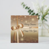 Elegant, Luxus, Gold, Shiny, Urlaub Karte (Stehend Vorderseite)