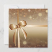 Elegant, Luxus, Gold, Shiny, Urlaub Karte (Rückseite)