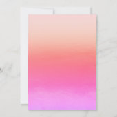 Elegant machen wir Sonnenuntergang Tropical Palm B Einladung (Rückseite)