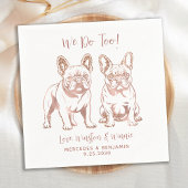 Elegant machen wir zu Französisch Bulldog Rose Gol Serviette