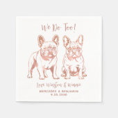 Elegant machen wir zu Französisch Bulldog Rose Gol Serviette (Vorderseite)