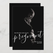 Elegant macht dieses Foto mich schwanger aussehen Ankündigung (Vorne/Hinten)