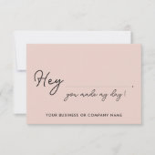 Elegant Made My Day Heart Business Order Packing Dankeskarte (Vorderseite)