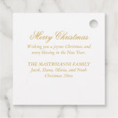 Elegant Madonna & Kind Geschenkanhänger (Rückseite)