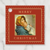 Elegant Madonna & Kind Geschenkanhänger (Vorderseite)