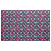Elegant Magenta & Pale Blue Boho Chic Floral Stoff (Yard (91,4 cm))