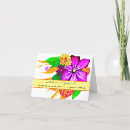 Elegant, magisch und kühl dankeskarte