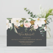 Elegant Magnolia | Ankündigung der Schwarzarbeit (Stehend Vorderseite)