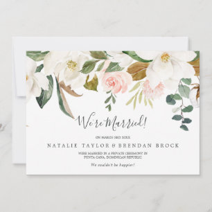 Elegant Magnolia   Ankündigung der White Elopement