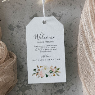 Elegant Magnolia | Begrüßung von White and Blush Geschenkanhänger