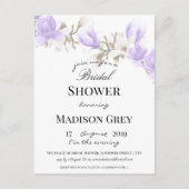 Elegant Magnolia Blossom Bridal Dusche Einladung Postkarte (Vorderseite)