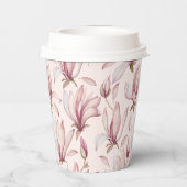 Elegant Magnolia Pappbecher (Rückseite)