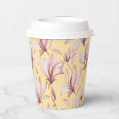 Elegant Magnolia Pappbecher (Rückseite)