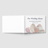 Elegant Magnolia Pink and White Wedding Gästebuch (Voll)